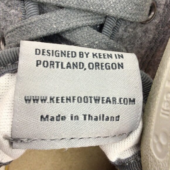 Keen Elsa LiteGray Wool Felt Sneakers Lace Up Casual Comfy Eco-Friendly Shoes - Picture 12 of 13